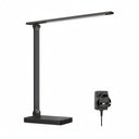 Lepro Desk Lamp, LED Desk Lamp with Power Adapter, 9.2W 750lm, Dimmable Desk Lamps Office, 5 Brightness Levels x 5 Colour Modes, Touch Control Daylight Lamp for Office, Study, Bedroom, Nails, Reading