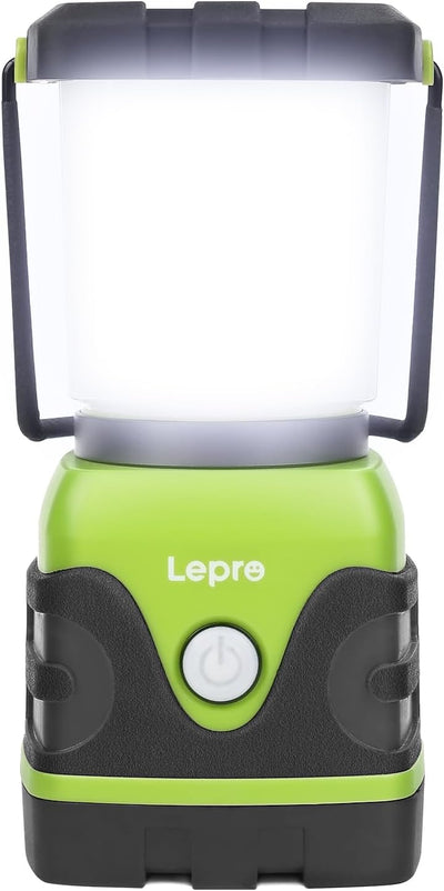 Lepro Battery Camping Lantern, 1500 Lumen Camping Light Battery Powered, Dimmable Warm White and Cool White Modes, Battery Lantern for Power Cuts, Emergency Lighting, Suit for Hiking, Fishing, Tents