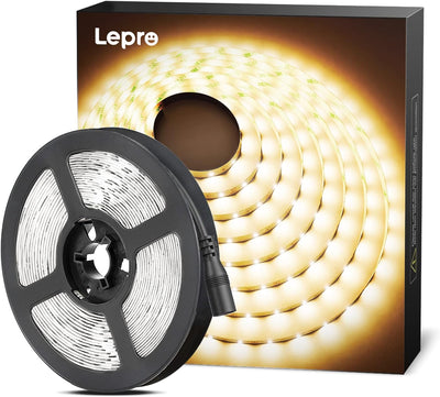 Lepro 5M Warm White LED Strip Light (3000K, 2300lm, Bare Strip)