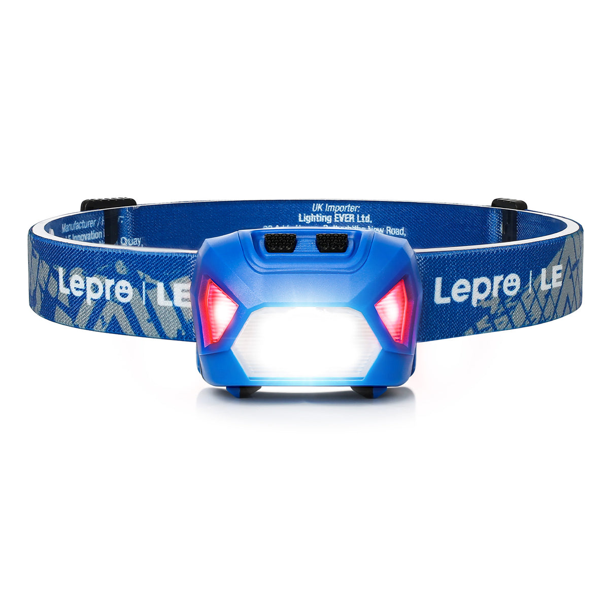 Lepro LED Head Torch with Red Light, Super Bright Headlamp 6 Lighting Modes [Energy Class A+++]