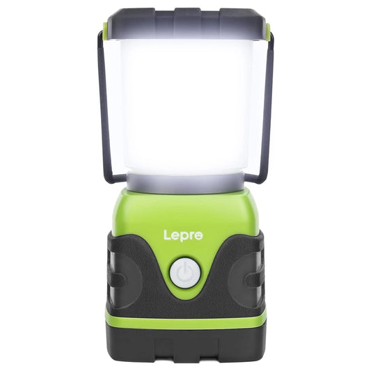 Lepro Battery Camping Lantern, 1500 Lumen Camping Light Battery Powered, Dimmable Warm White and Cool White Modes, Battery Lantern for Power Cuts, Emergency Lighting, Suit for Hiking, Fishing, Tents