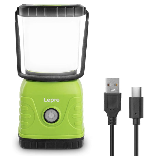 Lepro Camping Light Rechargeable, 1300 Lumen Camping Lantern for Tents, Dimmable 4 Modes, Tent Lights with 3600mAh Power Bank, Camping Accessories, Rechargeable Lantern for Outdoors, Emergency