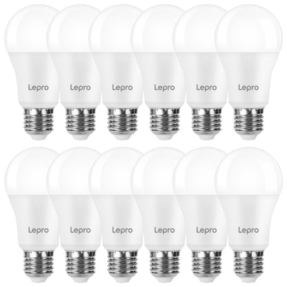 Lepro E27 Screw Bulbs 100W Equivalent, Cool White 6500K, 13W 1520lm Super Bright E27 LED Bulbs, GLS Energy Saving Edison Lightbulb, Non-dimmable, Pack of 6