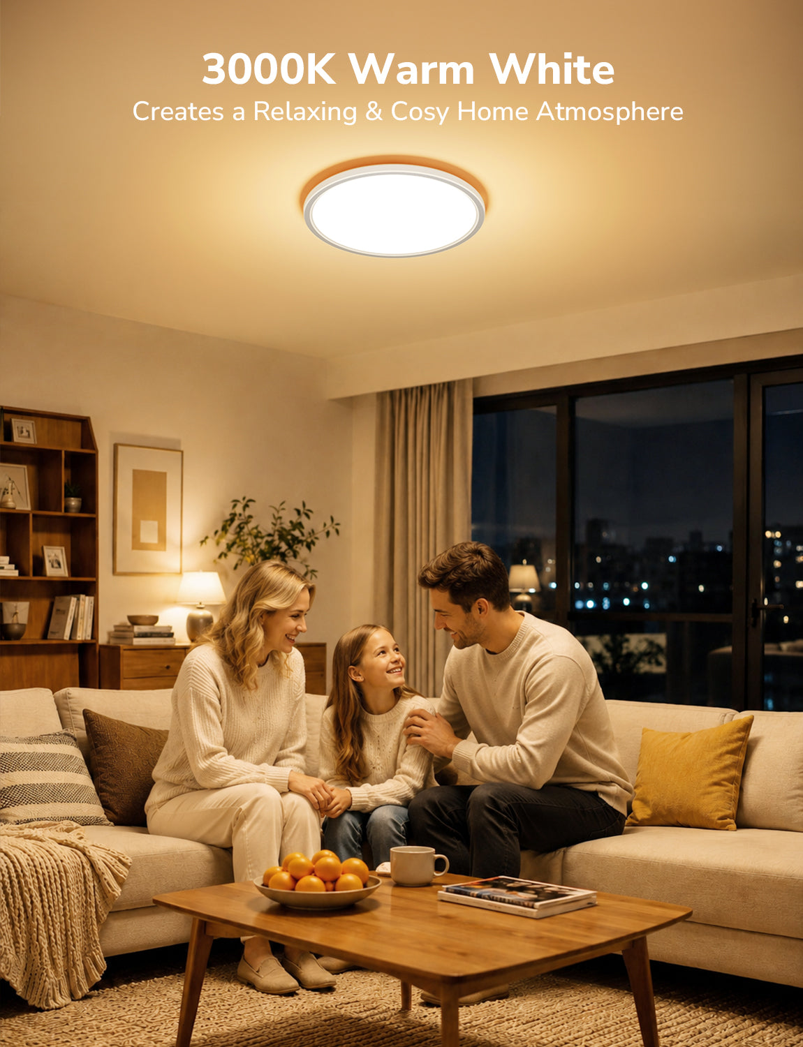 Lepro Bathroom Lights Ceiling 24W, 2400lm Warm White 3000K, Large 29cm