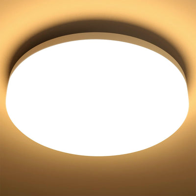 Lepro 15W 1500lm LED Bathroom Ceiling Light (3000K Warm White, Small Round)