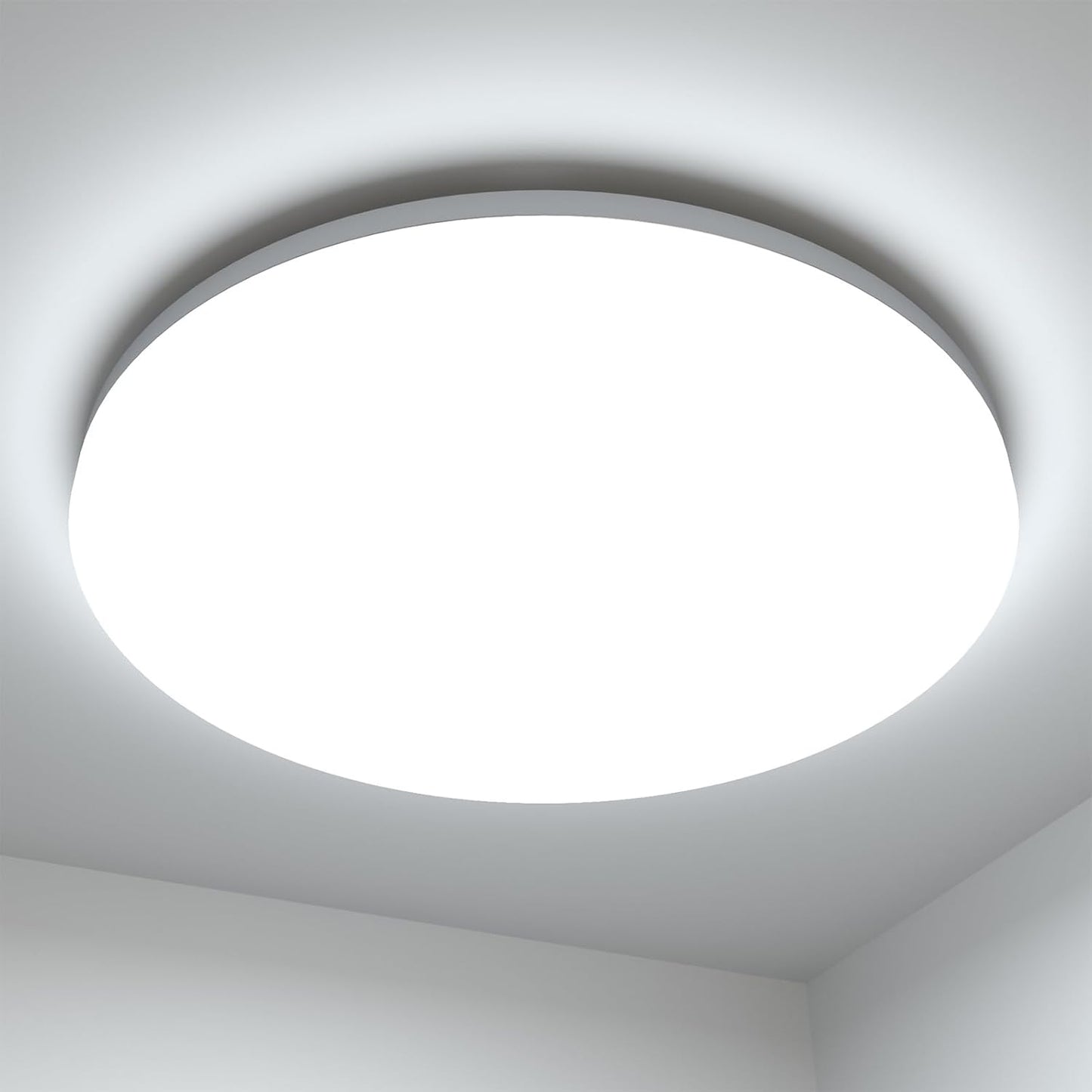 Lepro Bathroom Light, 15W 1500lm Ceiling Lights, 100W Equivalent, Waterproof IP54, Small, Dome, Modern, Flush Ceiling Light for Kitchen, Bulkhead, Toilet, Porch, Bedroom, Utility Room and More