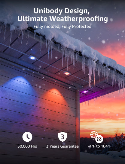 Lepro EE1 AI Permanent Outdoor Lights, Colour Changing Halloween Lights