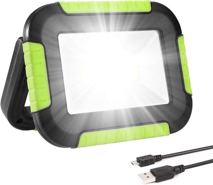 LE Camping Light Rechargeable, 1000 Lumen Portable Work Light Rechargeable, Bright Outdoor Camping Lantern with 4400mAh Power Bank, 3 Modes LED Floodlight for Emergency, Power Cuts, Tents and More