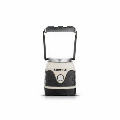 LE Camping Lantern, 1000 Lumen Camping Lights Battery Powered, Dimmable Warm White and Daylight Modes, Battery Lantern for Power Cuts, Emergency Lighting, Suit for Hiking, Fishing, Tents, etc.