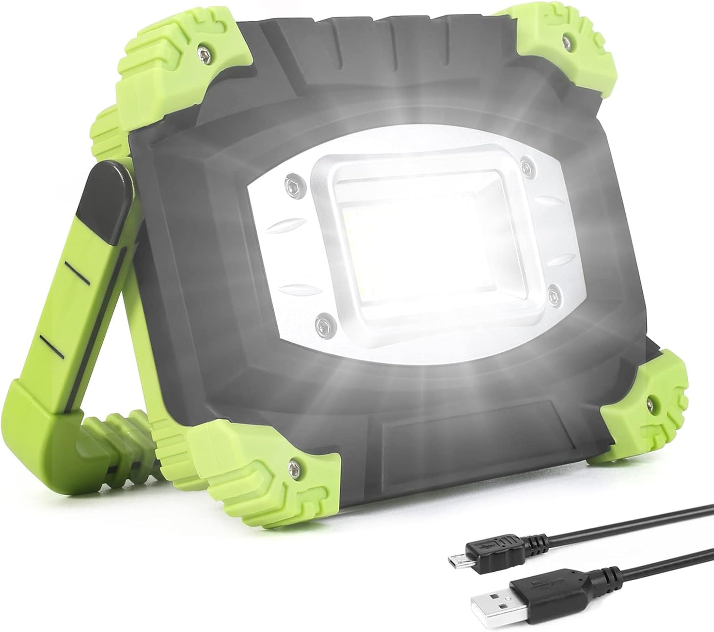 Lepro Work Lights Portable Rechargeable, 2000lm Camping Light Rechargeable, 5 Modes Emergency Lights for Power Cuts, 5200mAh Power Bank, Rechargeable Work Light, Suit as Fathers Day Gifts