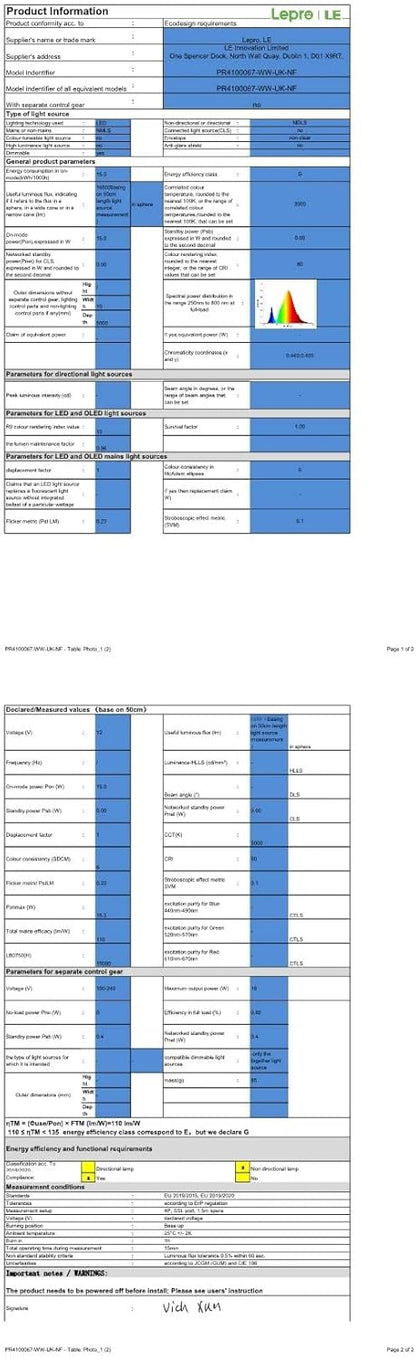 Lepro Warm White LED Strip Light 5M 300 LEDs, 1650lm Dimmable LED Tape Lights, 3000K Flexible LED Lights for Bedroom Kitchen Under Cabinet Wardrobe Stair (12V Power Plug and Dimmer Switch Included)