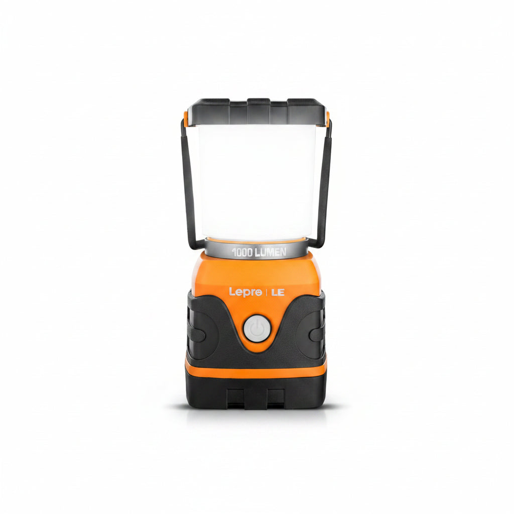 Lepro Camping Lantern, 1000 Lumen Camping Lights Battery Powered, Dimmable Warm White and Daylight Modes, Battery Lantern for Power Cuts, Emergency Lighting, Suit for Hiking, Fishing, Tents, etc.