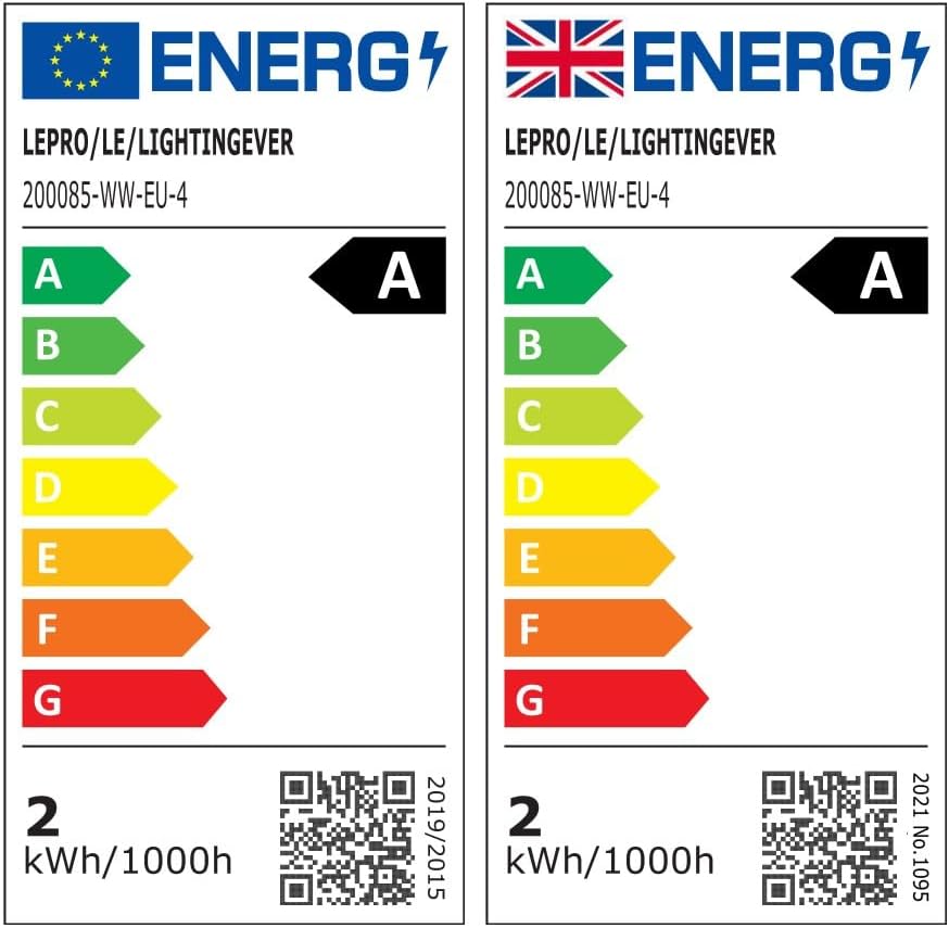 Lepro GU10 LED Bulbs Warm White, A Energy Class, 360LM, 2W (50W Equivalent), 38¡« Beam Angle, 50000H Life Span, 96% Energy Saving Spotlight Bulb, Non-Dimmable, 4 Packs