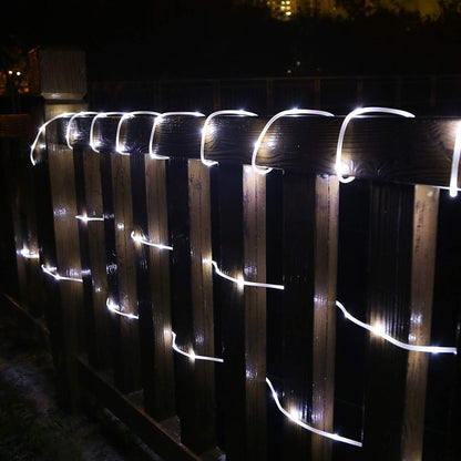 Lepro Outdoor Rope Lights Mains Powered, Connectable, 10m/33ft 240 LED Outdoor Lights Plug in, Bright Cool White, Low Voltage, Waterproof Thick Rope Lights for Garden, Tree, Pathway and More