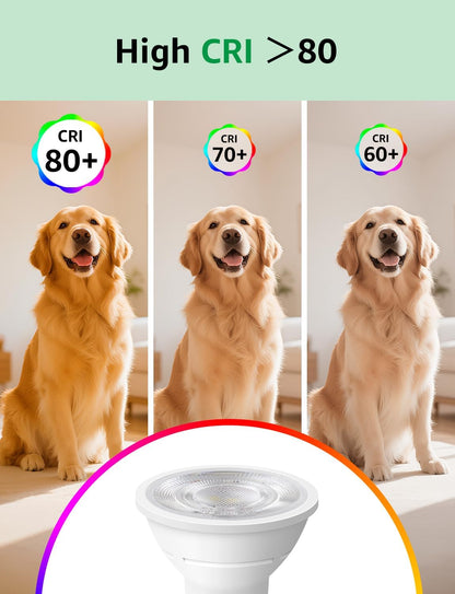 Lepro GU10 LED Bulbs Warm White, A Energy Class, 360LM, 2W (50W Equivalent), 38¡« Beam Angle, 50000H Life Span, 96% Energy Saving Spotlight Bulb, Non-Dimmable, 4 Packs