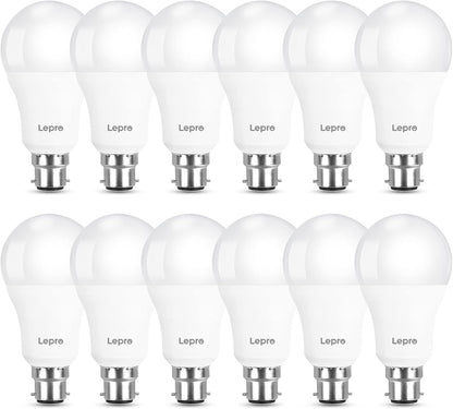 Lepro Bayonet Light Bulbs 100W Equivalent, Warm White 2700K, 13W 1520lm Super Bright LED Bayonet Bulb, B22 LED Bulbs, BC GLS Energy Saving Lightbulbs Bayonet, Non-dimmable, Pack of 12
