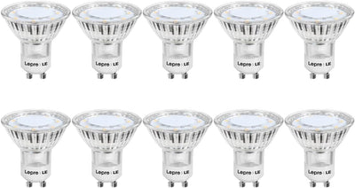 Lepro GU10 LED Bulbs, Warm White 2700K LED Light Bulbs, 35W Halogen Spotlight Equivalent, 3W Energy Saving GU10 Bulbs, 250lm, 100�� Beam Angle, Non Dimmable, AC 220-240V, Pack of 10