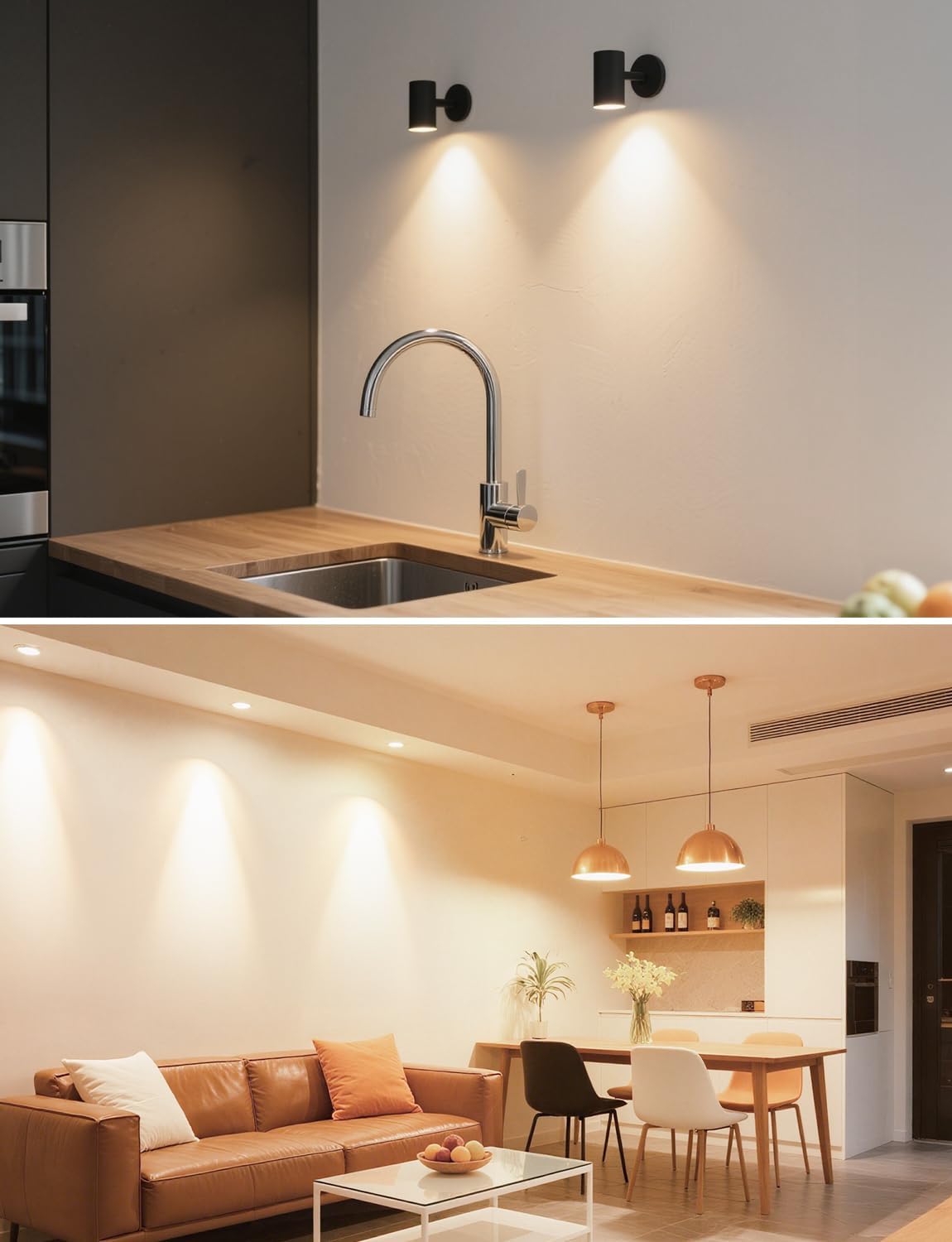 Lepro GU10 LED Spotlight Bulb, 630LM, 6W (80W Equivalent), Natural White 4000K, 38¡« Beam Angle, Energy Saving Light Bulbs, Non-Dimmable, 4 Packs