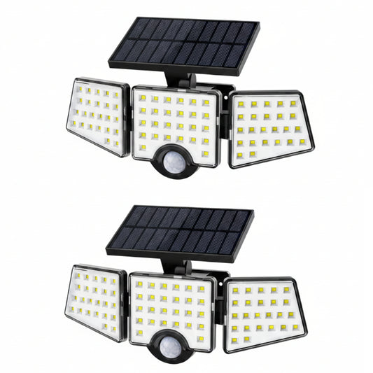 Lepro Solar Security Lights, 1200LM Solar Floodlights Motion Sensor with 360 Degree 3 Adjustable Heads, IP65 Waterproof, Wide Lighting Angle Solar Lights Outdoor for Yard Garage Pathway