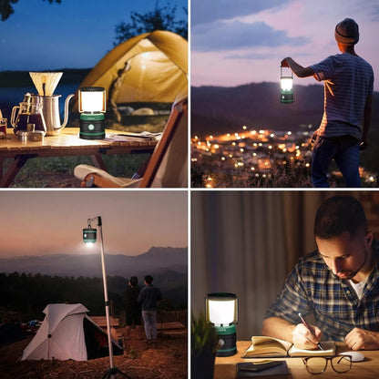 Lepro Battery Camping Lantern, 1100 Lumen Camping Light Battery Powered, Dimmable Warm White and Daylight Modes, Battery Lantern for Power Cuts, Emergency Lighting, Fishing, Hiking, Storm and More