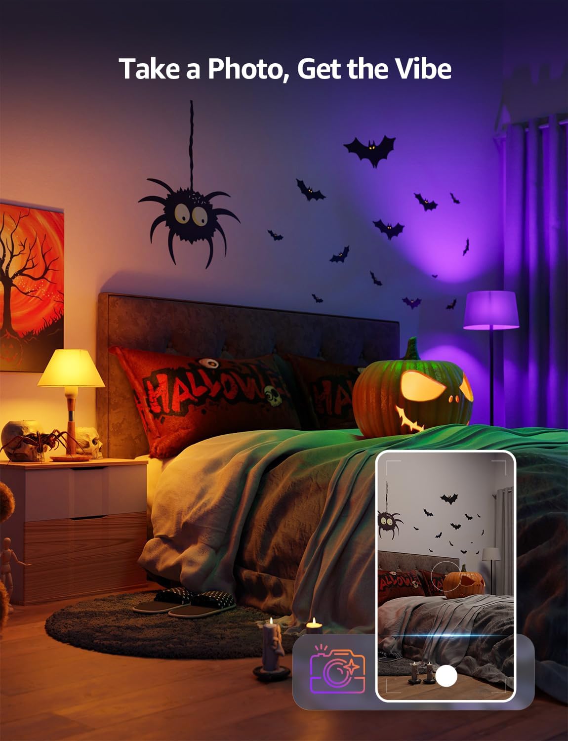 Lepro B1 AI Smart Bulb B22, Music Sync, Bayonet WiFi Bulb That Works with Alexa & Google Home, AI Lighting Design Assistant, APP & Voice Control, 806lm, Dimmable, Bluetooth Color Changing Light Bulb