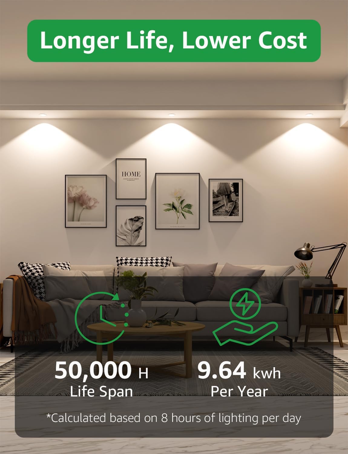 Lepro GU10 LED Bulbs, Neutral White 4000K, A Energy Class, 590LM, 3.3W (50W Equivalent), 100¡« Wide Beam Angle, 50000H Long Life, Energy Saving LED Spotlight Bulb, Non-Dimmable, Pack of 5