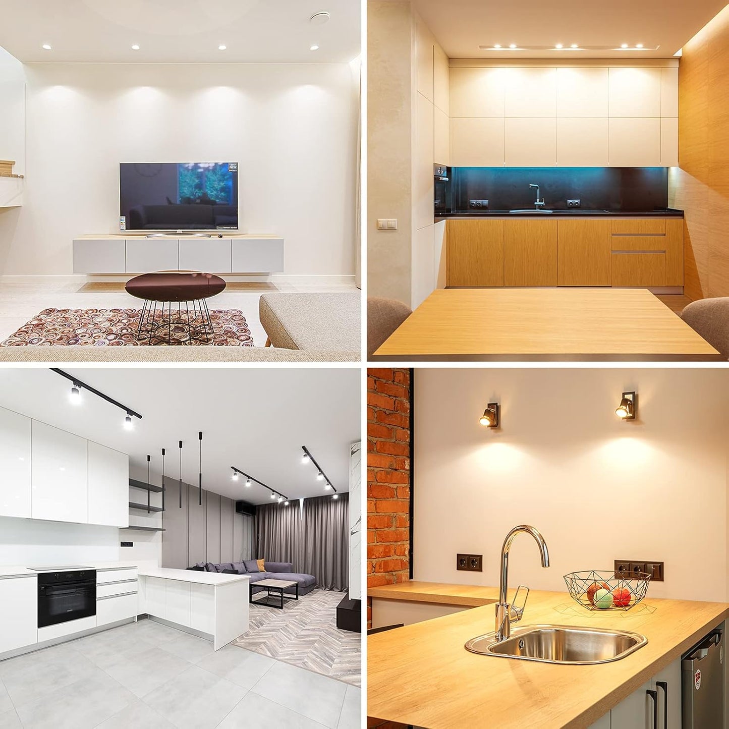 Lepro GU10 Smart Bulb, Dimmable Smart Light Bulb GU10, 4.5W 385lm, CCT Warm to Cool Daylight GU10 LED Spotlight Bulbs, Compatible with Alexa and Google Home, Pack of 4 (2.4GHz WiFi Only)