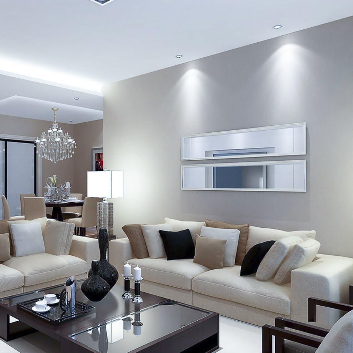 Lepro GU10 LED Bulbs, Cool White 5000K, 4W 345lm Energy Saving Light Bulbs, 50W Halogen Spotlight Equivalent, 100° Beam Angle, Daylight White, AC 220V-240V, Non-dimmable, Pack of 5