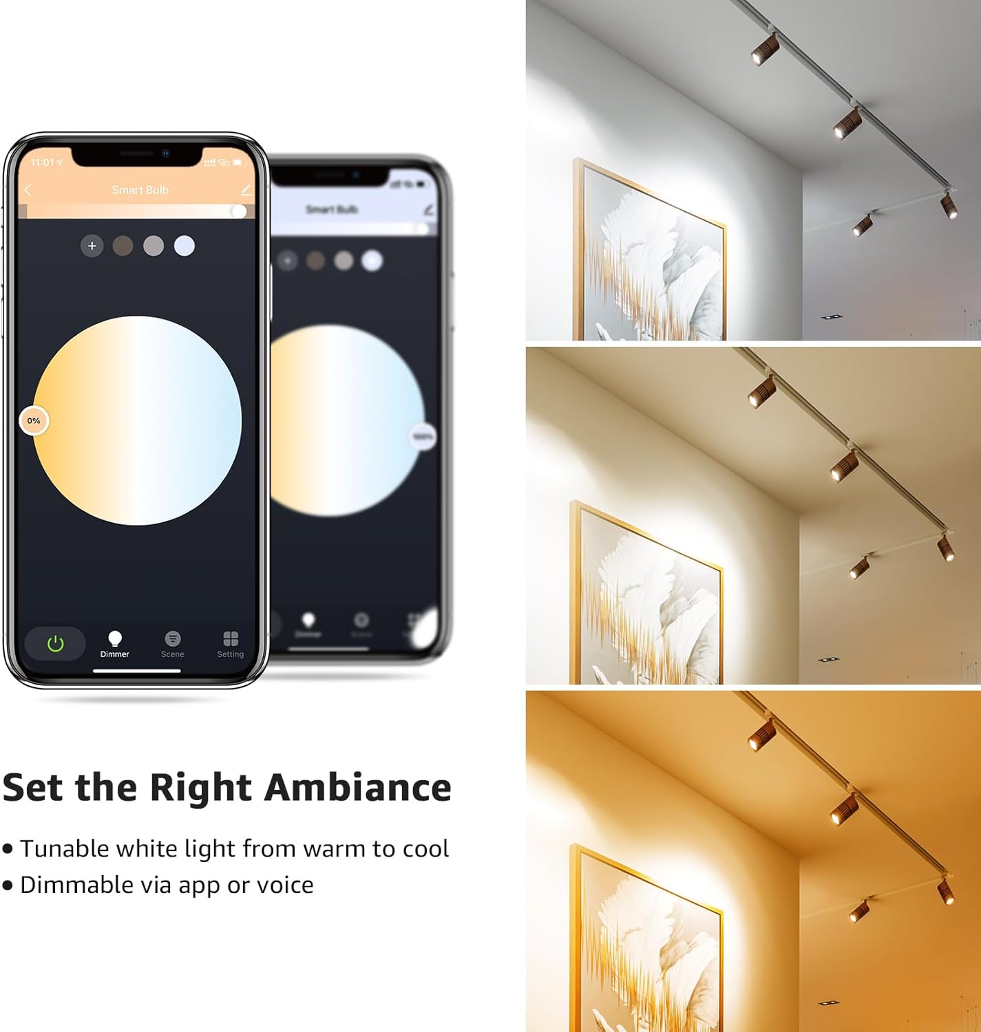 Lepro GU10 Smart Bulb, Dimmable Smart Light Bulb GU10, 4.5W 385lm, CCT Warm to Cool Daylight GU10 LED Spotlight Bulbs, Compatible with Alexa and Google Home, Pack of 4 (2.4GHz WiFi Only)