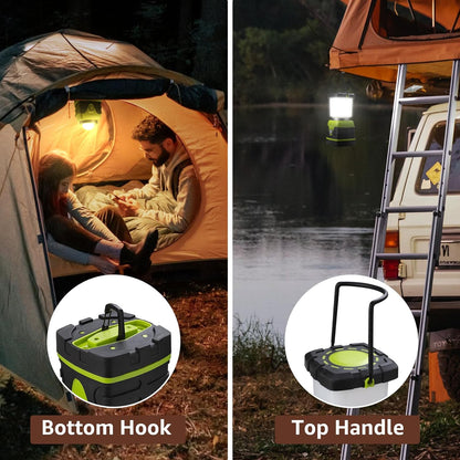Lepro Battery Camping Lantern, 1500 Lumen Camping Light Battery Powered, Dimmable Warm White and Cool White Modes, Battery Lantern for Power Cuts, Emergency Lighting, Suit for Hiking, Fishing, Tents