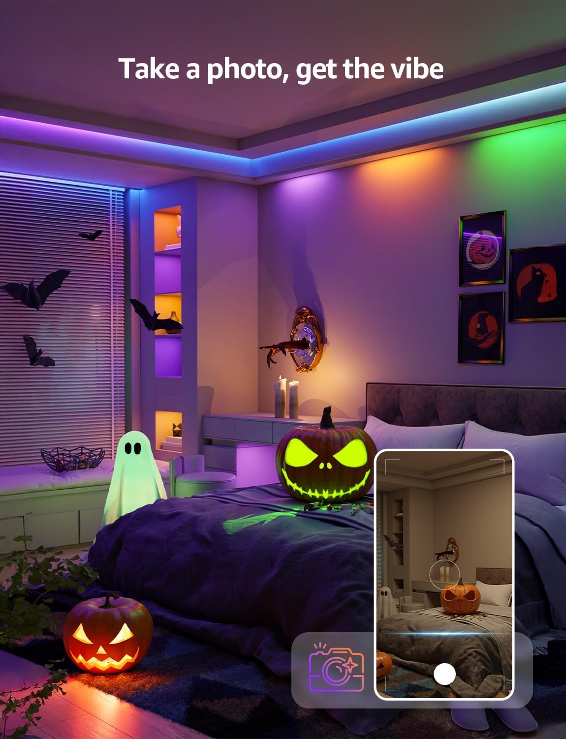 Lepro S1 AI Smart Rainbow LED Strip Light 5M, 30 LEDs/M, Music Sync, Works with Alexa & Google Home, WiFi Bluetooth App Voice Control, AI Lighting Design Assistant, MagicColor LED Lights for Bedroom