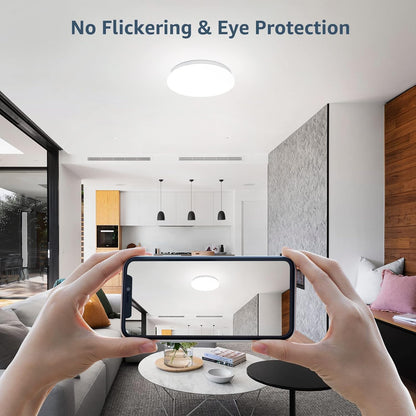 Lepro Ceiling Lights, 12W 1150lm, 5000K Daylight White, 60W Equivalent, Energy Saving, Modern Ceiling Light Fitting for Living Room, Bedroom, Kitchen, Office, Utility Room and More, φ26cm Round
