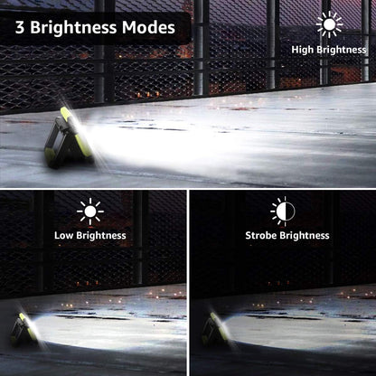 LE Camping Light Rechargeable, 1000 Lumen Portable Work Light Rechargeable, Bright Outdoor Camping Lantern with 4400mAh Power Bank, 3 Modes LED Floodlight for Emergency, Power Cuts, Tents and More