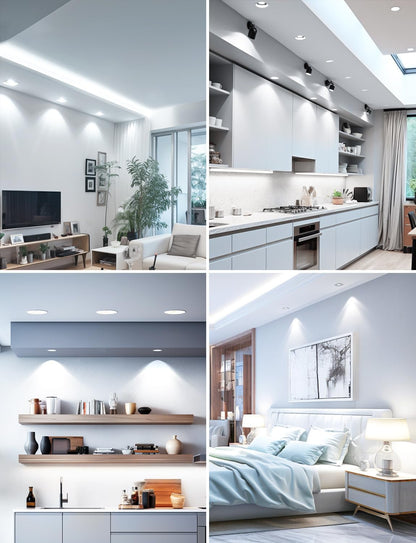 Lepro GU10 LED Bulbs, Cool White 5000K, 4W 345lm Energy Saving Light Bulbs, 50W Halogen Spotlight Equivalent, 100° Beam Angle, Daylight White, AC 220V-240V, Non-dimmable, Pack of 5