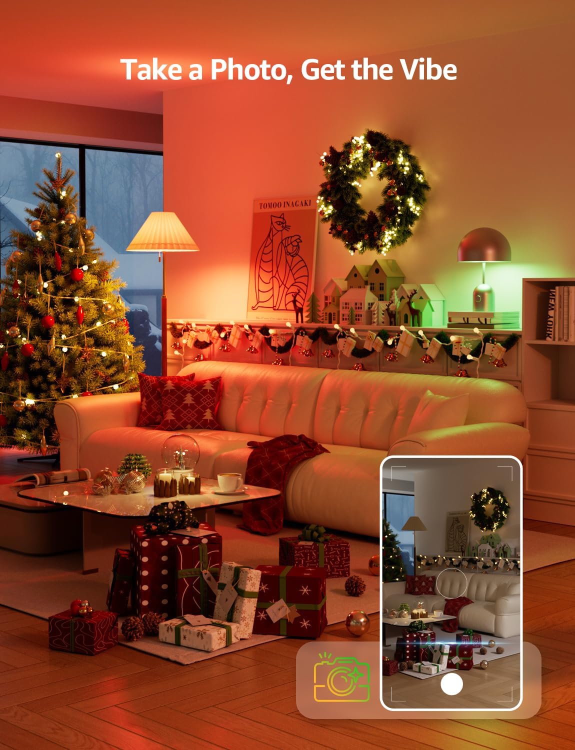 Lepro BP1 AI Smart Bulb E14, Voice Control Bluetooth & WiFi Bulb, Music Sync Small Screw Bulb, Colour Changing Light Bulb, LLM AI Lighting Design Assistant, Work with Alexa & Google Assistant, 4 Packs