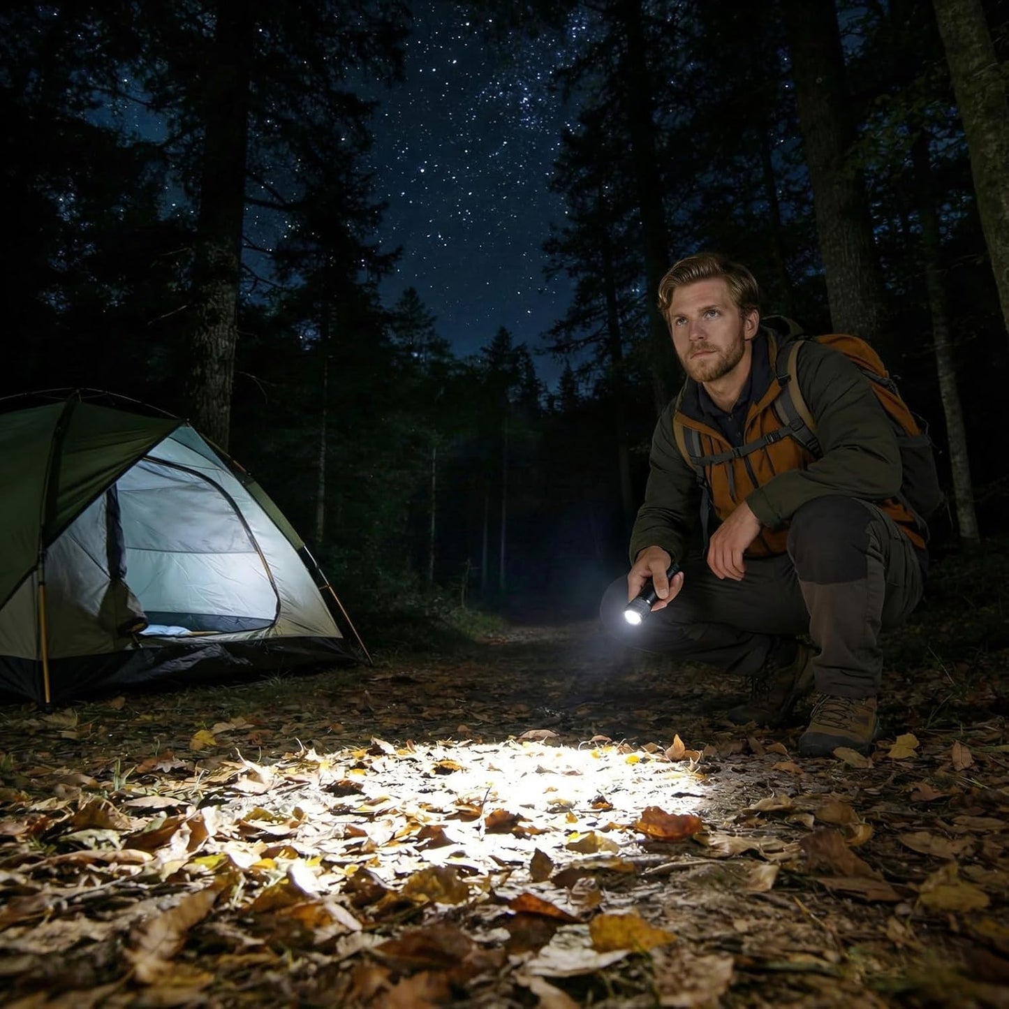 Lepro Small Torches Battery Powerd, 2 Pack EDC Torch with Aluminum Body, IPX4 Waterproof Perfect for Camping, Emergency, Dog Walking, Daily Carry and Outdoor Hiking (Batteries Included)