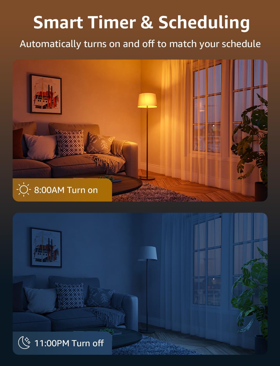 Lepro AI Smart Bulb E27, 1520LM Colour Changing Light Bulb, 12W(100W) WiFi Bulbs, Voice Control, Schedule & Timer, Work with Alexa & Google Assistant, Personalized AI Lighting Designer