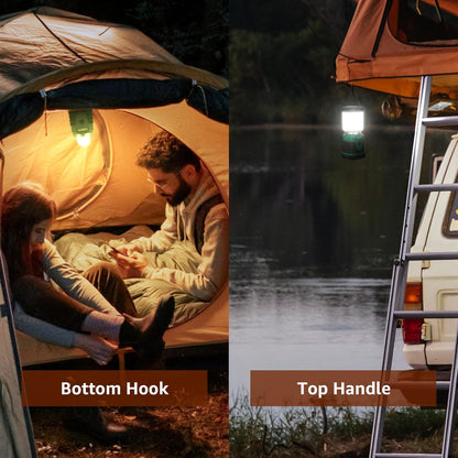 Lepro Camping Lantern Battery Powered, Portable Small Camping Tent Lights AA Battery Operated, Dimmable Warm White to Daylight Modes, Battery Lantern for Indoors, Emergency Lighting for Power Cuts