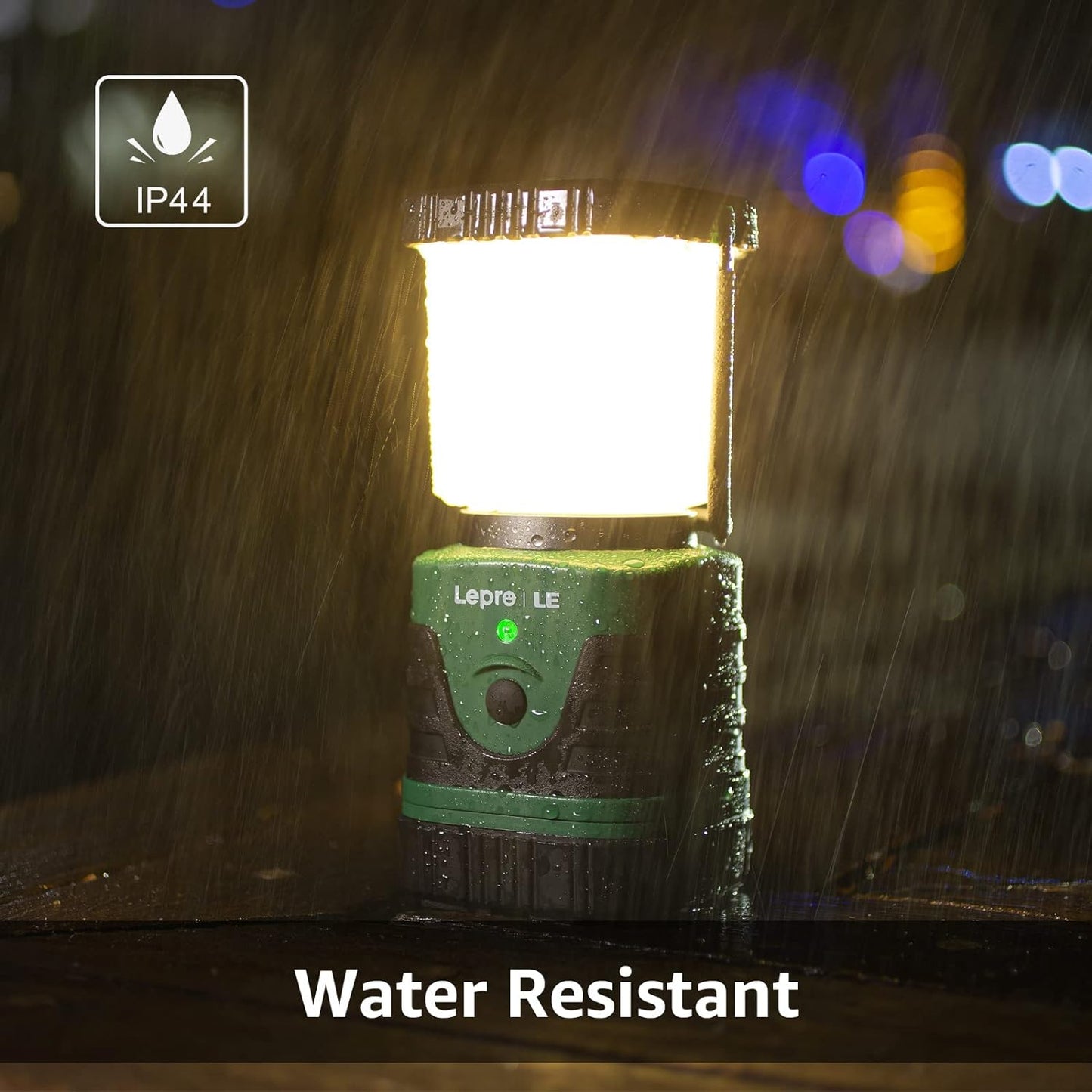 LE Camping Lights Rechargeable, 1000 Lumen Camping Lantern, Dimmable 4 Modes Camping Tent Light with 4400mAh Power Bank, Camping Accessories, Rechargeable Lantern for Outdoors, Power Cuts, Pack of 2