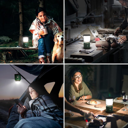 Lepro Battery Camping Lantern, 1100 Lumen Camping Light Battery Powered, Dimmable Warm White and Daylight Modes, Battery Lantern for Power Cuts, Emergency Lighting, Fishing, Hiking, Storm and More