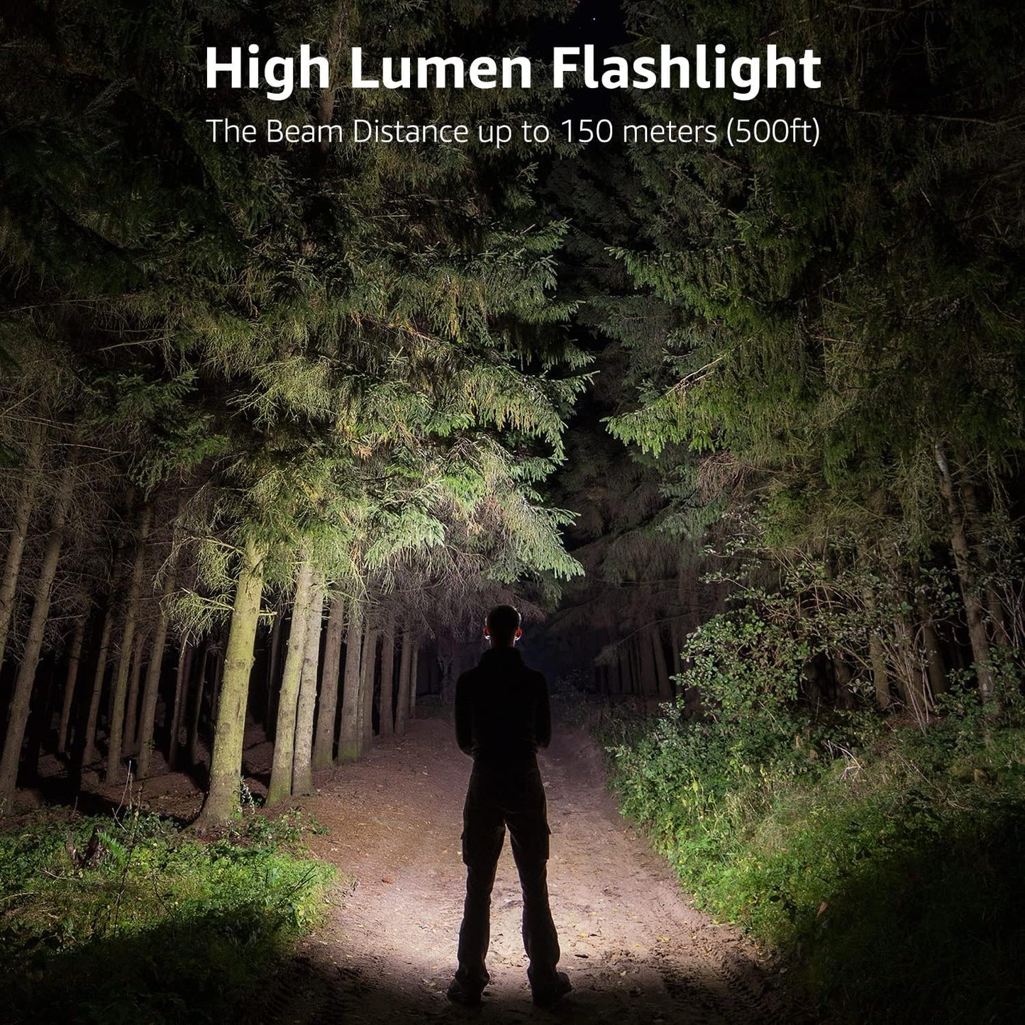 LE LED Torch Battery Powered, LE1000 Bright Hand Flashlight, Adjustable Focus, Water Resistant, Lightweight, for Power Cut, Camping, Dog Walking, Easy to Use Small Torch, Gift for Kids Men Dad Him