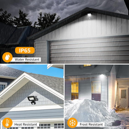 Lepro Security Lights Outdoor Motion Sensor, 50W PIR Sensor Security Light, 4200 Lumens Super Bright, Ultra Thin, Water-Resistant Flood Light for Garden, Patio, Backyard, Rooftop and More