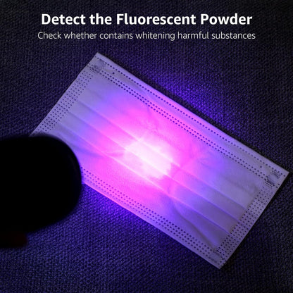 Lighting EVER Lepro LE UV Torch, 9 LED 395nm Ultraviolet Flashlight, Blacklight Detector for Pet Urine, Stain, Bed Bugs and More, 6 AAA Batteries Included