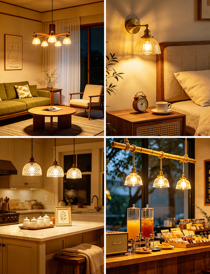 Lepro E14 LED Light Bulb A-Rated, Warm White 2700K, Ultra-efficient E14 Golf Ball Bulb P45 G45, 2.2W = 40W, 470lm, 50000H Lifespan, Small Edison Screw SES, Clear Filament, Vintage Glass[Energy Class A]