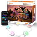 Lepro E1 Plus AI-Powered Permanent Outdoor Lights (RGBCW, Extendable & Cuttable, IP67 Waterproof, Dual-Direction Y-Split Wiring)